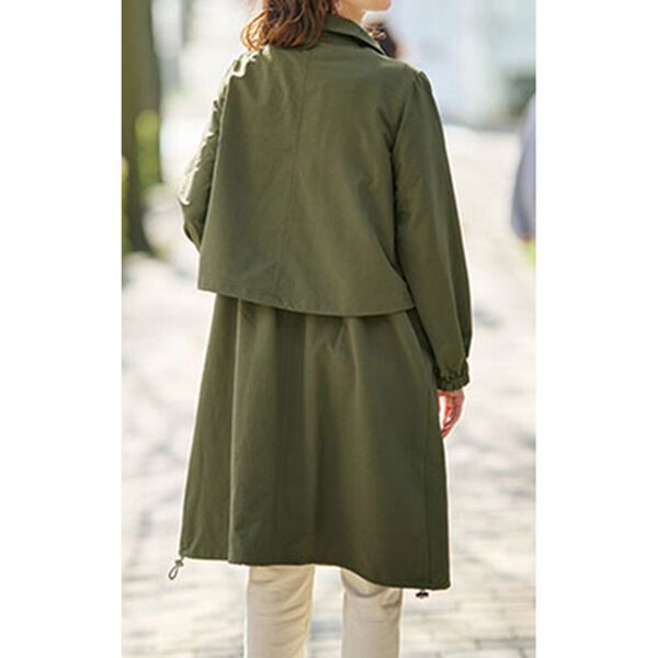 BELLUNA（ベルーナ）の「ビンテージ調素材ベスト付３ｗａｙ着回しライトコート（ロングコート）」｜詳細画像