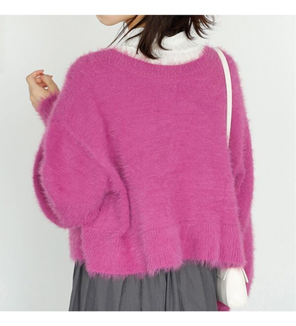 GeeRA（ジーラ）の「前後２ＷＡＹシャギー袖ボリュームニット（ニット・セーター）」｜詳細画像