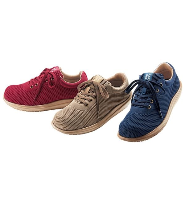 BELLUNA（ベルーナ）の「５Ｅ軽やかニット　オブリークスニーカー（スニーカー）」｜詳細画像