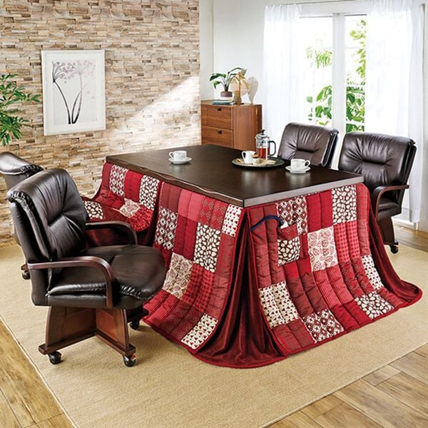 「あったか和風ダイニングこたつセット（こたつテーブル）」｜パッチワーク