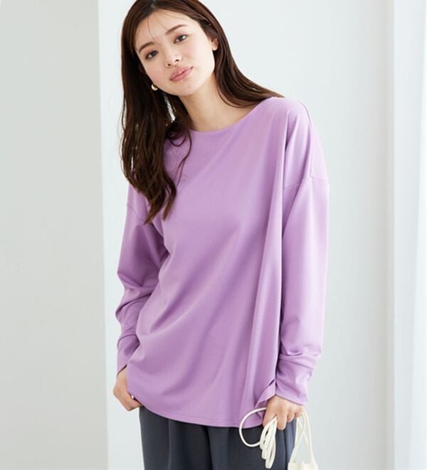 BELLUNA（ベルーナ）の「もちっとなめらか！大人顔サマ見えプルオーバー（カットソー）」｜詳細画像