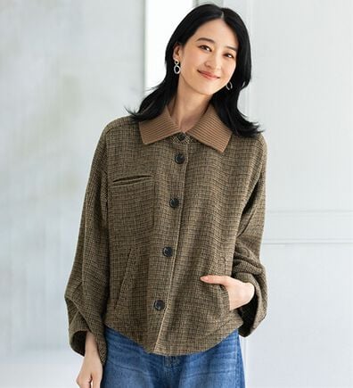 BELLUNA（ベルーナ）の「ロングコートまではいらない日に　ウール調ショートコート（ショートコート）」