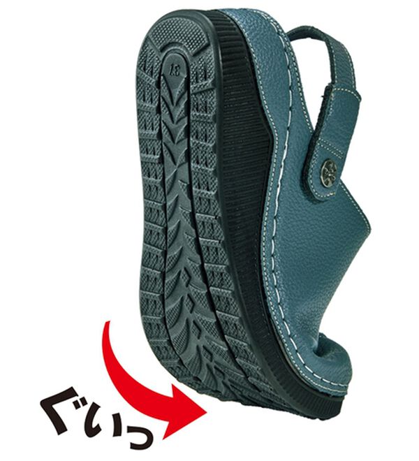 BELLUNA（ベルーナ）の「やわらかレザー調２ＷＡＹミュール（サンダル・ミュール）」｜詳細画像