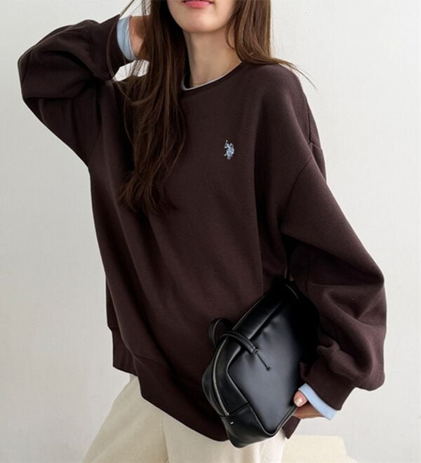 GeeRA（ジーラ）の「【U.S.POLOASSN.】レイヤード風配色スウェット（トレーナー・スウェット）」｜詳細画像