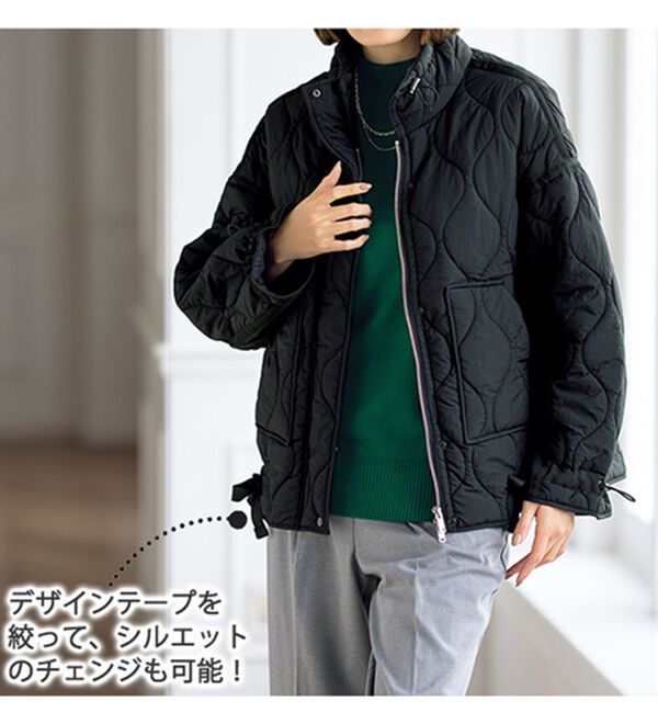 ルフラン（ルフラン）の「ライン使い中わたキルトジャケット＜カエリナ＞（ブルゾン）」｜詳細画像