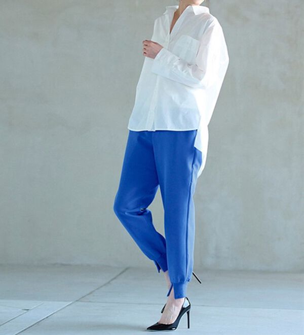 RANAN（ラナン）の「＜裏起毛＞裾スリットジョガーパンツ（フルレングスパンツ）」｜詳細画像