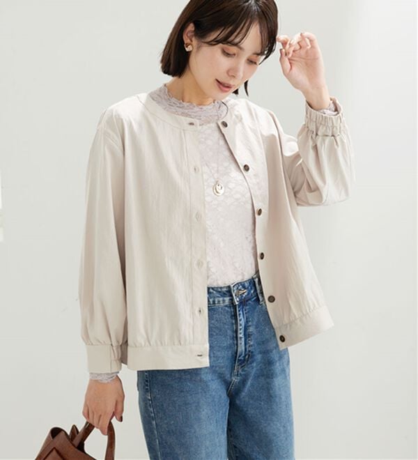 BELLUNA（ベルーナ）の「ビンテージ調ボタンデザインブルゾン（その他ジャケット）」｜詳細画像