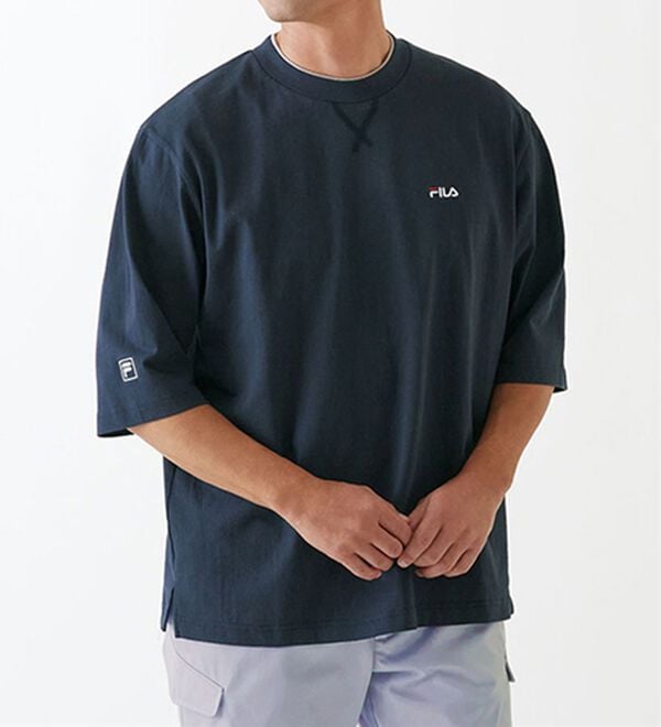「＜フィラ＞綿１００％　キシリトール加工５分袖Ｔシャツ（メンズシャツ）」｜詳細画像