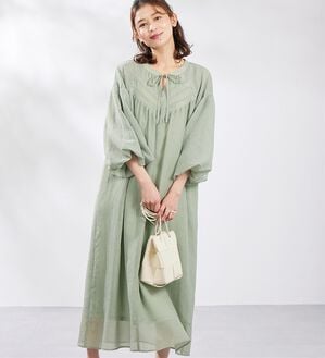 Viola e Viola（ヴィオラ エ ヴィオラ）の「ボリュームスリーブカフタンワンピース（その他ワンピース）」｜詳細画像
