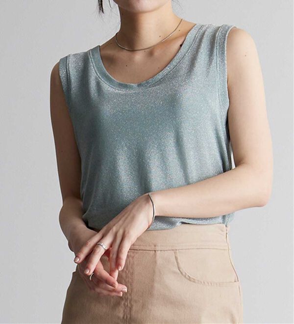 RANAN（ラナン）の「ひんやり！ラメタンクトップ（タンクトップ・キャミソール）」｜詳細画像