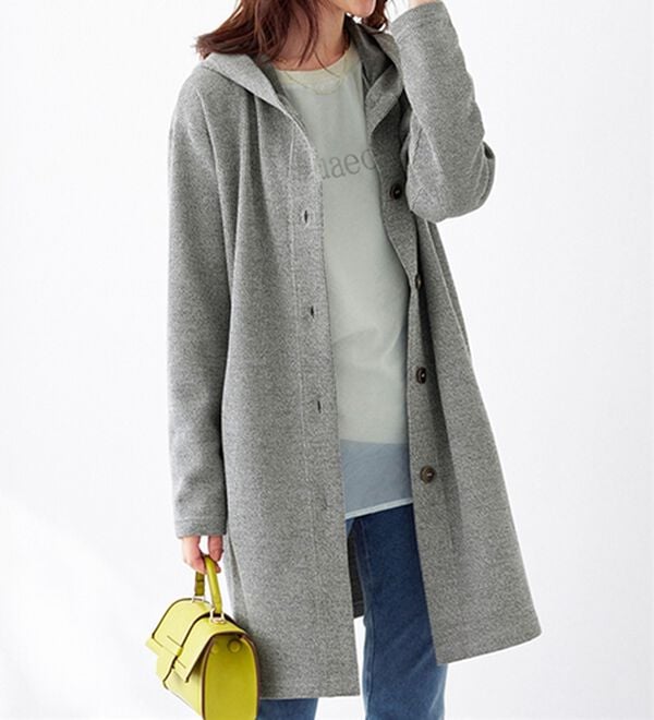 BELLUNA（ベルーナ）の「ニット見え素材フードカーディガン（その他カーディガン）」｜詳細画像