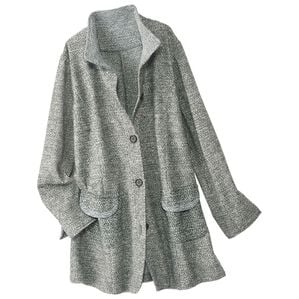 BELLUNA（ベルーナ）の「杢調カットソー起毛素材デザインジャケット（その他ジャケット）」｜グレー系