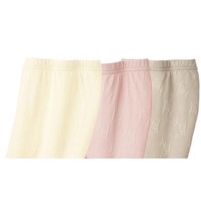 「【３色組】なめらかシルク入りジャカードボトム　５分丈（肌着・インナーウェア）」