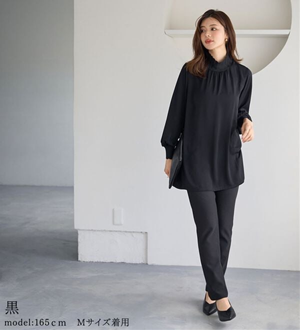 BELLUNA（ベルーナ）の「リブニット使いチュニック（チュニック）」｜詳細画像