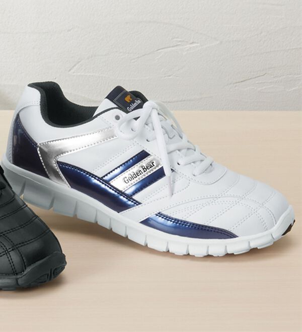 「＜ゴールデンベア＞軽量設計カジュアルスニーカー（メンズスニーカー）」｜スニーカーネイビー