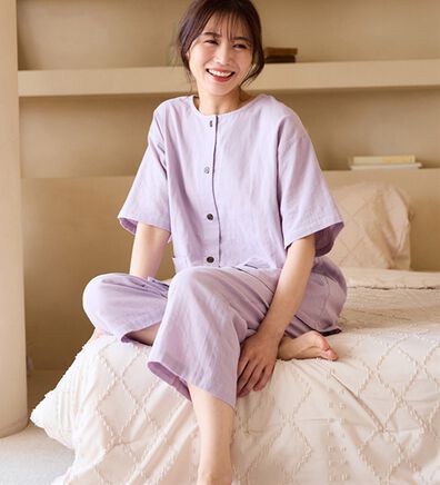 LAVIENNE（ラヴィエンヌ）の「【医師オススメ】夏に着たい！ダブルガーゼパジャマ（パジャマ・ルームウェア）」