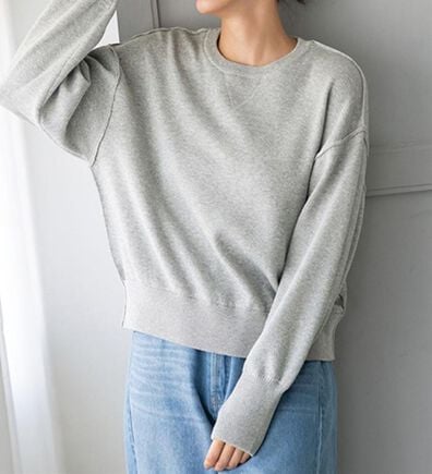 BELLUNA（ベルーナ）の「スウェットライクラメニットプルオーバー（ニット・セーター）」