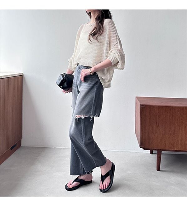 GeeRA（ジーラ）の「アソートカットアウトダメージパンツ（フルレングスパンツ）」｜詳細画像