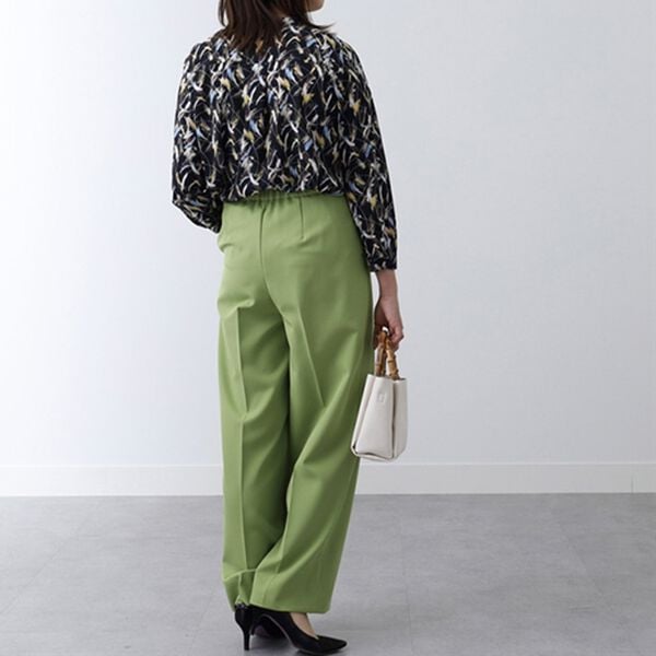 BELLUNA（ベルーナ）の「ボタンデザインセンタープレスワイドパンツ（ワイドパンツ・ガウチョ）」｜詳細画像