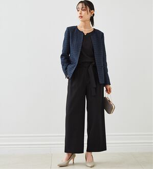 RANAN（ラナン）の「【４点セット】洗える！選べるボトムスーツセット（パンツスーツ）」｜ﾈｲﾋﾞｰ(ﾌﾞﾗｯｸﾌﾞﾗｳｽ／ﾜｲﾄﾞ)