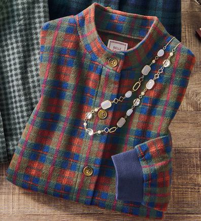 ルフラン（ルフラン）の「家計に安心！あったかフリースジャケット（その他カーディガン）」