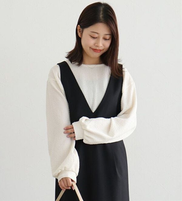 Pierrot（ピエロ）の「デザインが選べるジャカードカットソー（カットソー）」｜詳細画像