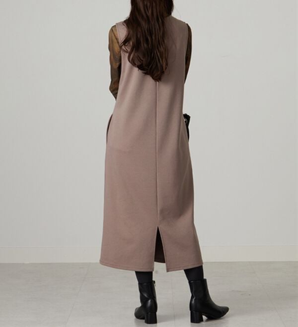 BELLUNA（ベルーナ）の「【選べる丈】シュッと体型カバー！ジャストフィットらくらくジャンパースカート（ジャンパースカート）」｜詳細画像