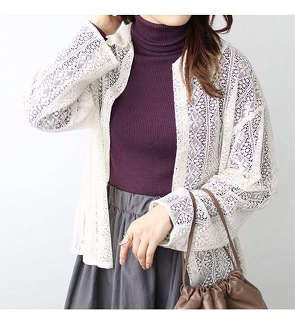 GeeRA（ジーラ）の「衿付レースシャツ（シャツ）」｜詳細画像