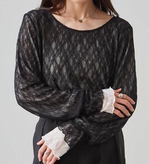 RANAN（ラナン）の「リバーシブルシアーレースＴ（カットソー）」｜詳細画像