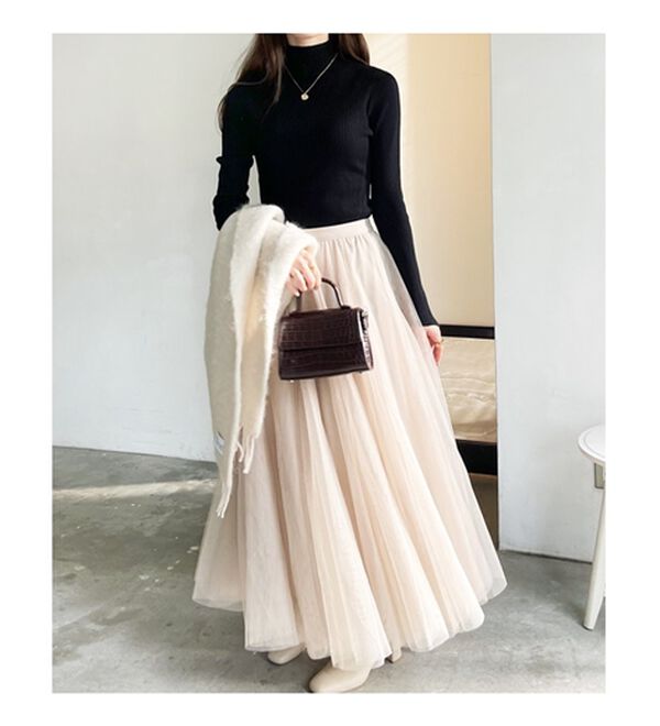 GeeRA（ジーラ）の「フレアーチュールロングスカート（ロングスカート）」｜詳細画像