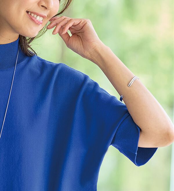 BELLUNA（ベルーナ）の「ガシガシ洗える！涼しげ夏用ドルマンニット（ニット・セーター）」｜詳細画像