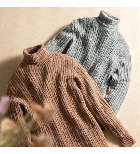 アルパカ ベビーアルパカ メンズ 男性 タートルネック セーター ニット 冬 (M, ネイビー) ALPAKA TURTLE KNECK⁄アルパカタートルネックニット（ニット⁄セーター