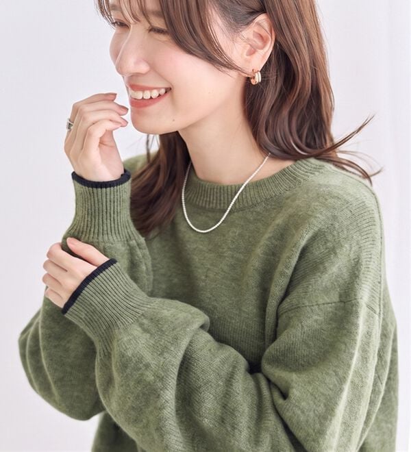 洗えるもちもち ゆるニットプルオーバー - ベルーナ【公式】