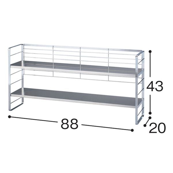 「【４／３０まで早割】出窓で使える２段シェルフ（キッチン整理用品）」｜詳細画像