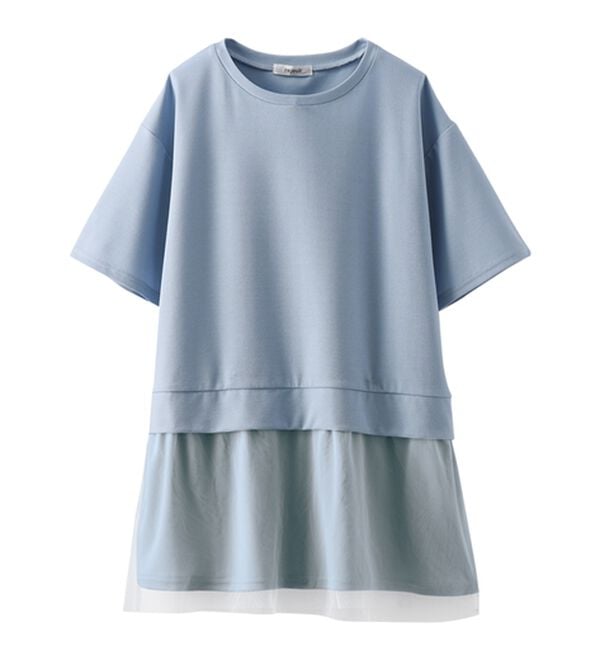 BELLUNA（ベルーナ）の「裾チュールレイヤード風チュニック（チュニック）」｜詳細画像