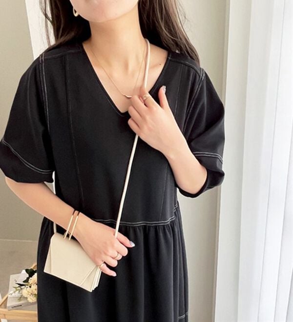 GeeRA（ジーラ）の「前後２ＷＡＹランタンスリーブワンピース（その他ワンピース）」｜詳細画像