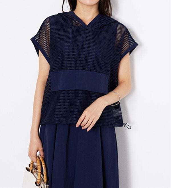 BELLUNA（ベルーナ）の「2点セット【Ｌａｇｒｉｌｕａ】メッシュ使いワンピースアンサンブル（その他ワンピース）」｜詳細画像