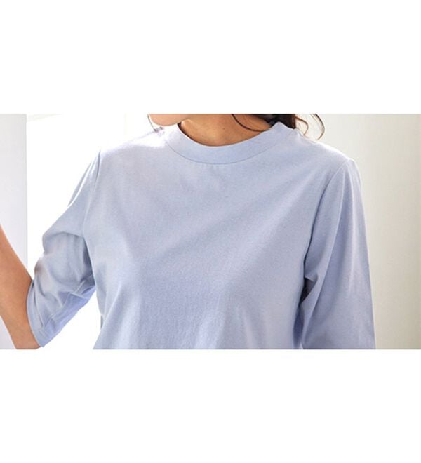 BELLUNA（ベルーナ）の「綿１００％抗菌防臭汗ジミ対策プルオーバー（カットソー）」｜詳細画像