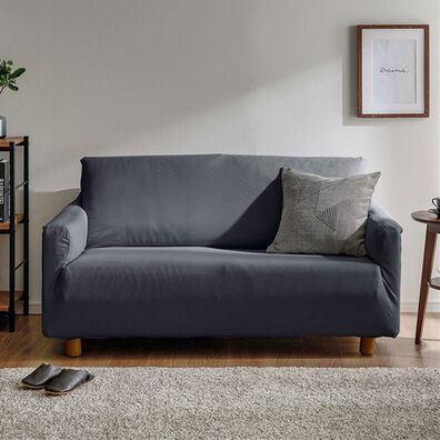 iellio（イエリオ）の「お買得！ワッフルソファカバー＜洗える・伸縮・ソファーカバー・肘あり・肘なし・１人掛・２人掛・３人掛＞（ソファーカバー）」