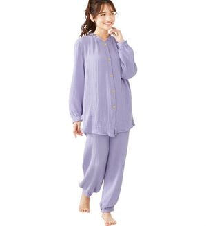 「オーガニックコットン３重ガーゼパジャマ（パジャマ・ルームウェア）」｜詳細画像