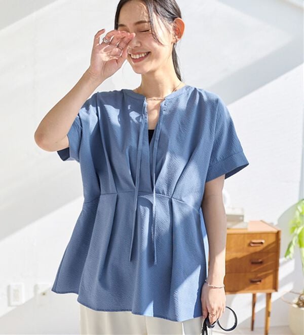 Viola e Viola（ヴィオラ エ ヴィオラ）の「風が通り抜ける！サッカーチュニック（チュニック）」｜ブルー