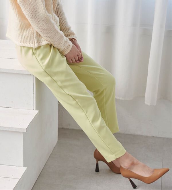 RANAN（ラナン）の「美脚シルエットクロップドパンツ（フルレングスパンツ）」｜詳細画像