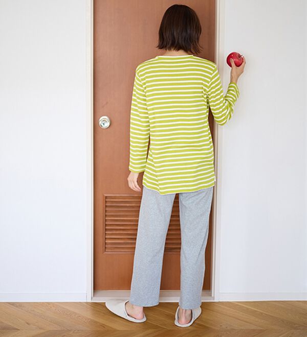 LAVIENNE（ラヴィエンヌ）の「【とろける肌心地】綿１００％あったかスムースパジャマ（パジャマ・ルームウェア）」｜詳細画像