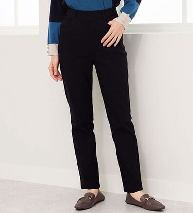 BELLUNA（ベルーナ）の「裏起毛ツイル素材ストレッチパンツ（フルレングスパンツ）」