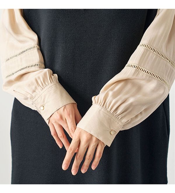 BELLUNA（ベルーナ）の「ニットベスト付ハイネックワンピース（アンサンブル）」｜詳細画像