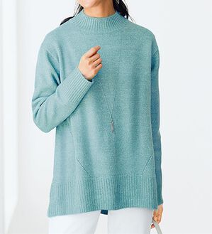 BELLUNA（ベルーナ）の「ラメニット素材ベーシックプルオーバー（ニット・セーター）」｜詳細画像