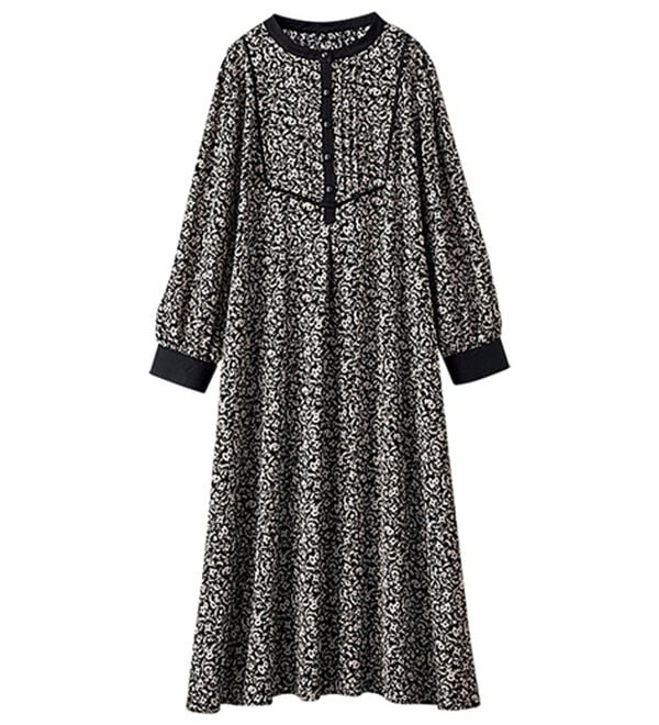 BELLUNA（ベルーナ）の「パイピング使いプリントデザインワンピース（プリントワンピース）」｜詳細画像