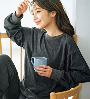 BELLUNA（ベルーナ）の「着る血行改善！タンクトップ・プルオーバー・パンツ（カットソー）」｜プルオーバー 杢チャコール