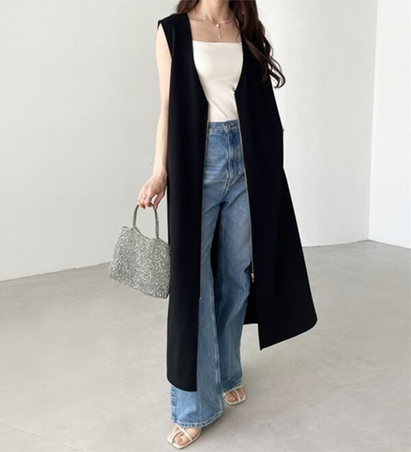 GeeRA（ジーラ）の「３ＷＡＹジップデザインジレワンピース（ジレ）」｜詳細画像