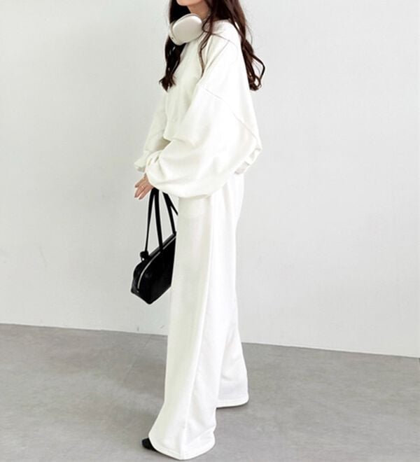 GeeRA（ジーラ）の「ダブルウエストワイドスウェットパンツ（その他パンツ）」｜詳細画像